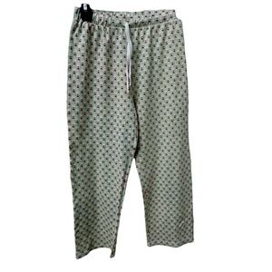 Lila & Hayes Kids Pajama Bottoms Green with Christmas Trees sz 9 Soft Knit